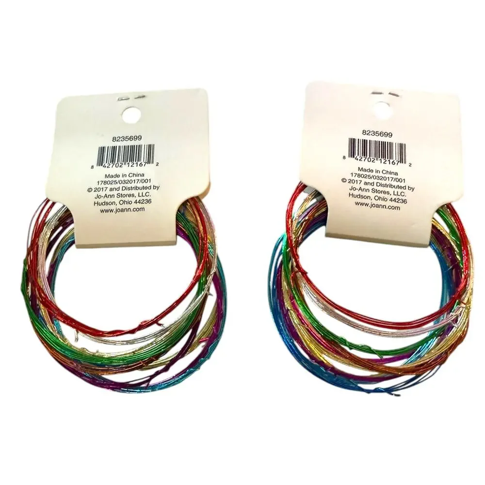 Hildie & Jo 10 Yards Colorful Glitter Wire Set Of 2